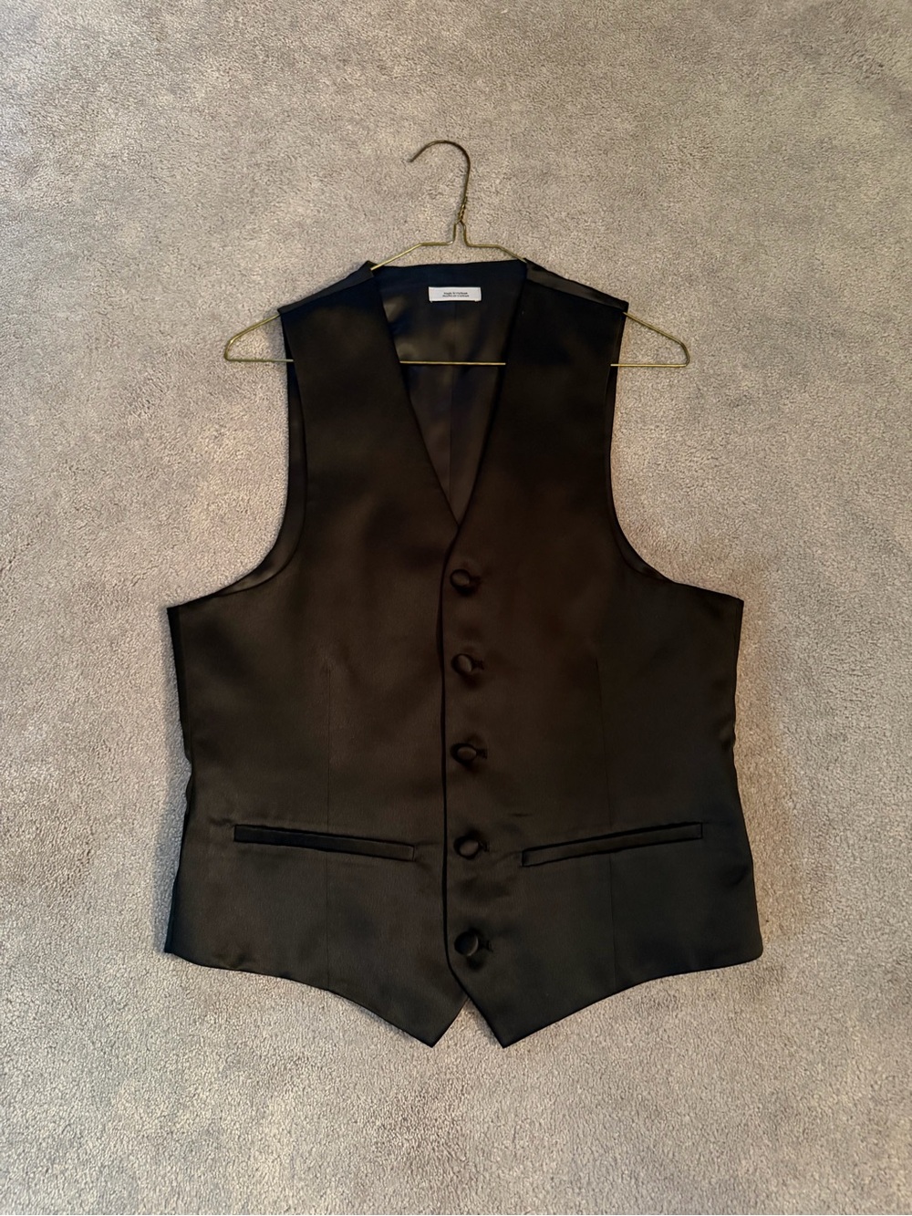 jf j.ferrar Black Men's Formal Dress Vest